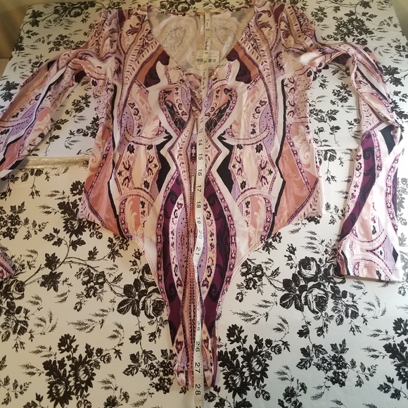 Free people long sleeve body suit L4 - Picture 7 of 8